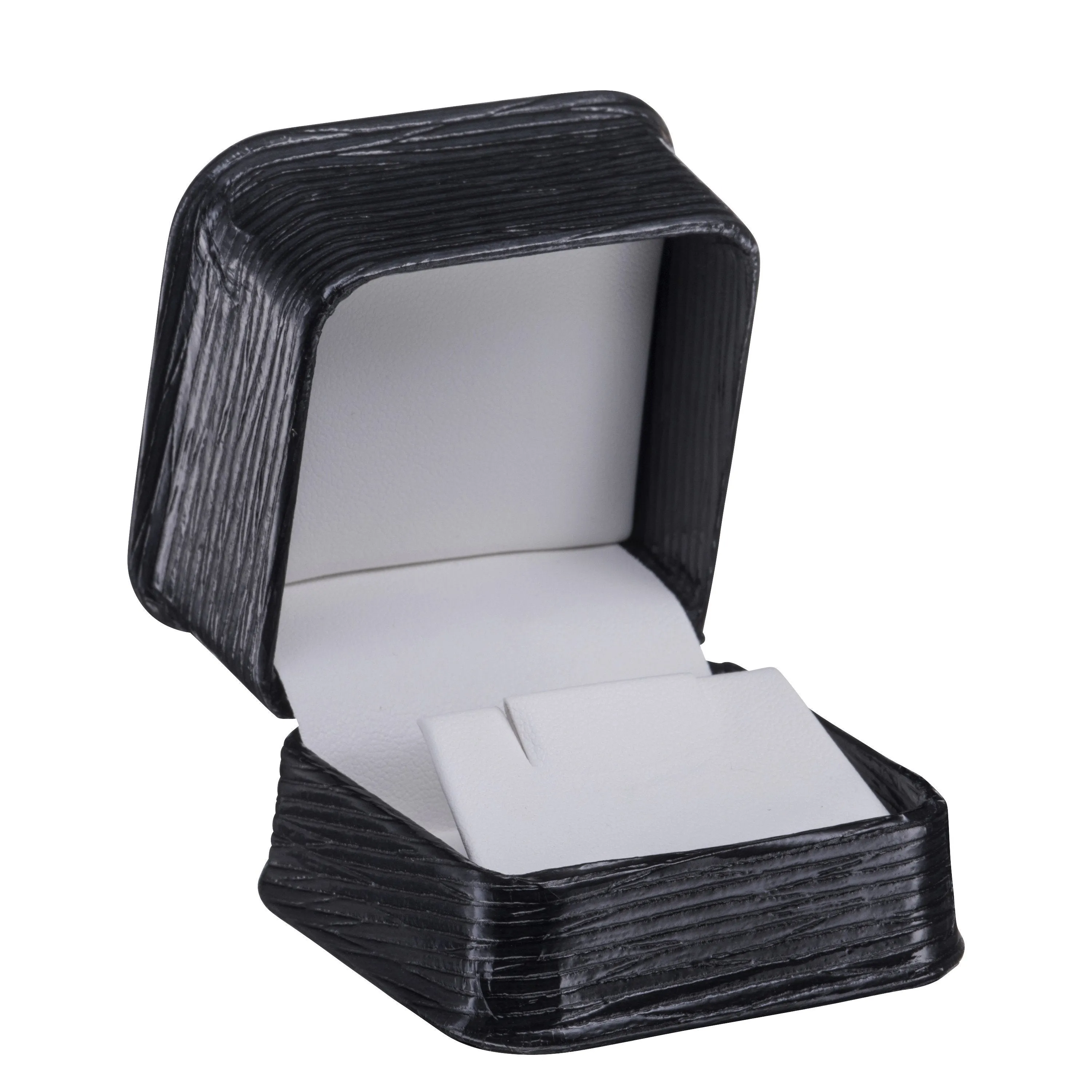 Textured Leatherette Earring Box, Exquisite Collection