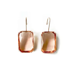 Zara Peach Jewel Earrings